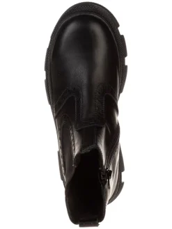 Leren chelseaboots zwart