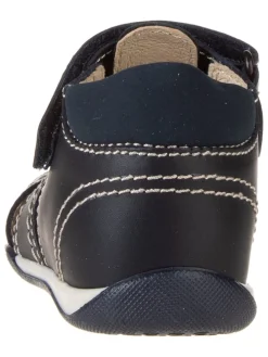 Leren enkelsandalen donkerblauw