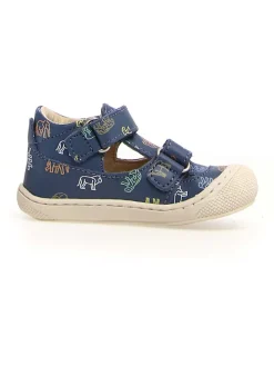 Leren enkelsandalen 
