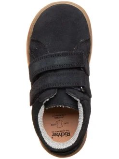 Leren enkelschoenen donkerblauw