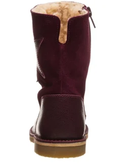 Leren laarzen bordeaux