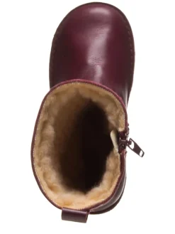 Leren laarzen bordeaux