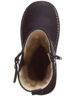Leren laarzen donkerblauw