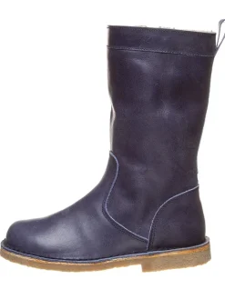 Leren laarzen donkerblauw