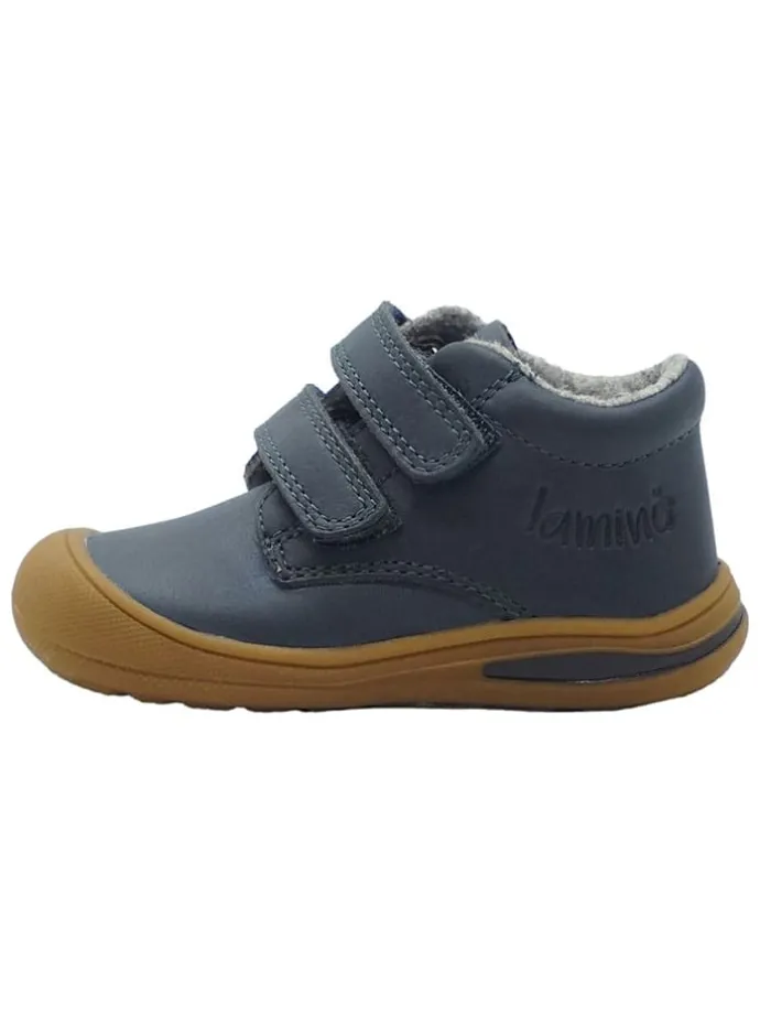 Leren loopleerschoenen blauw