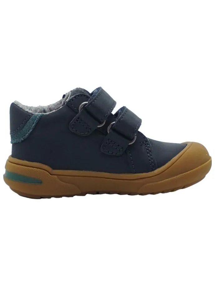 Leren loopleerschoenen donkerblauw