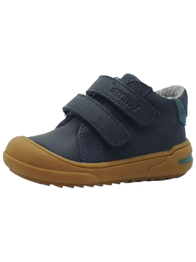 Leren loopleerschoenen donkerblauw