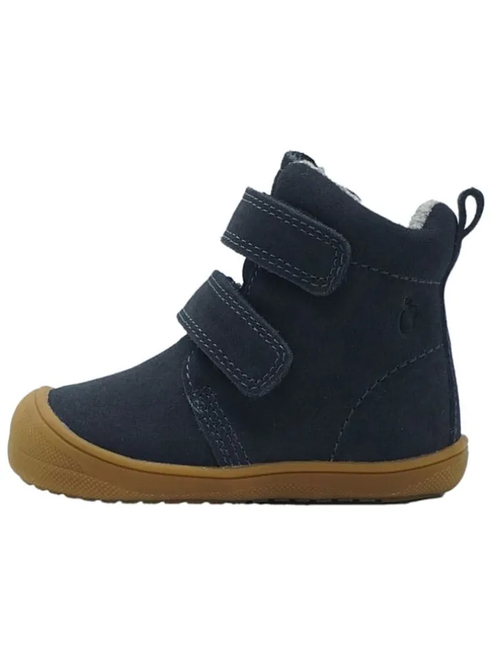 Leren loopleerschoenen donkerblauw