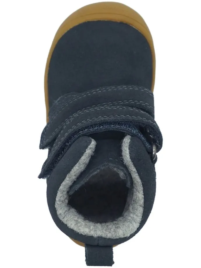 Leren loopleerschoenen donkerblauw