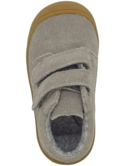 Leren loopleerschoenen grijs