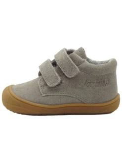 Leren loopleerschoenen grijs