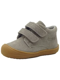 Leren loopleerschoenen grijs