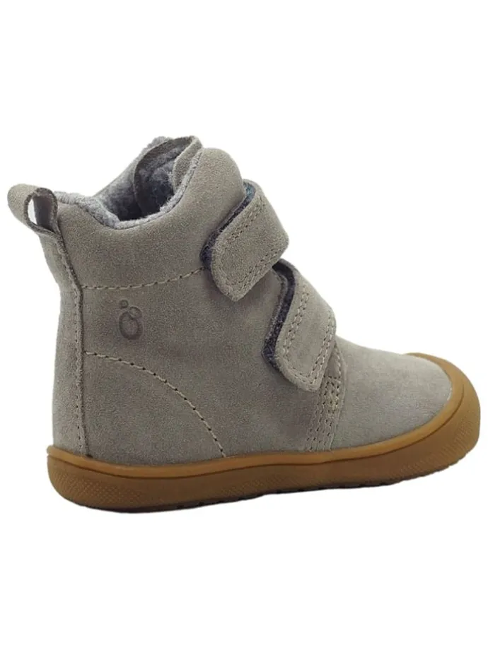 Leren loopleerschoenen grijs