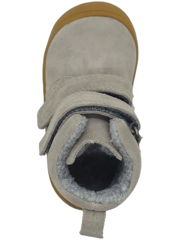 Leren loopleerschoenen grijs