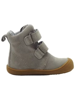 Leren loopleerschoenen grijs