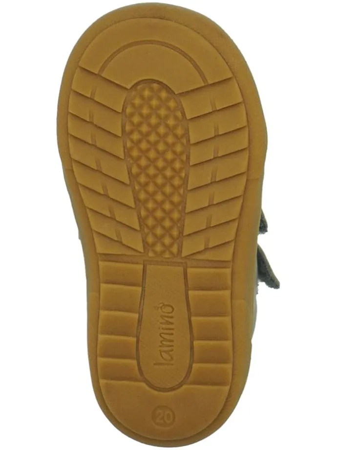 Leren loopleerschoenen grijs