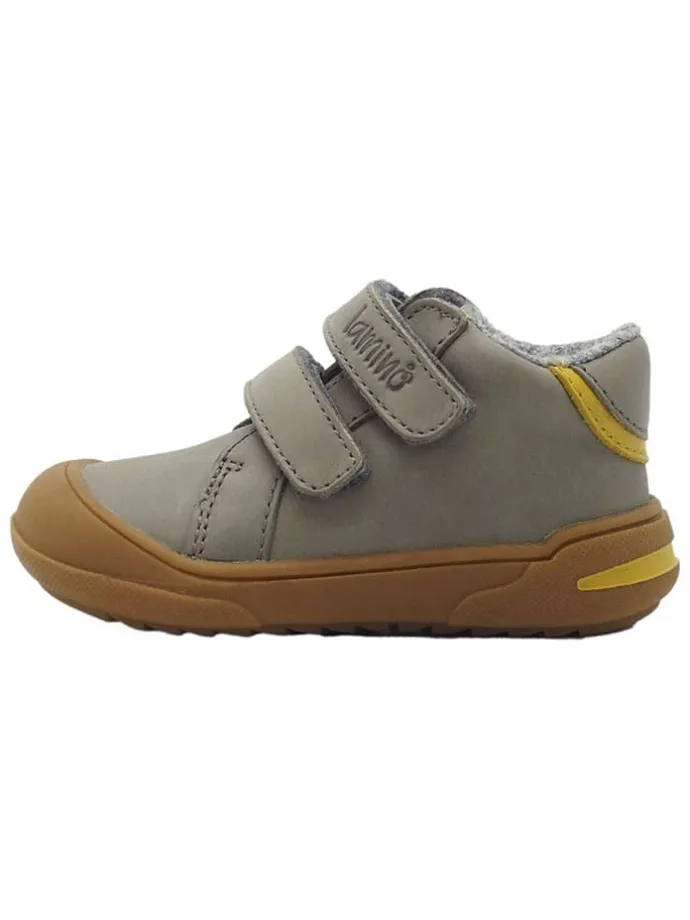 Leren loopleerschoenen grijs