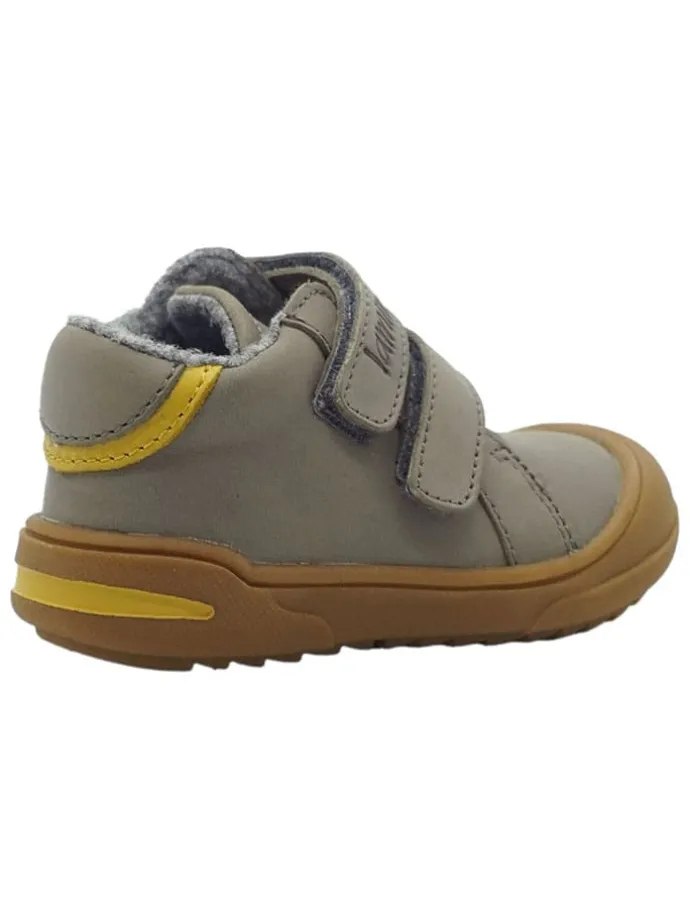 Leren loopleerschoenen grijs