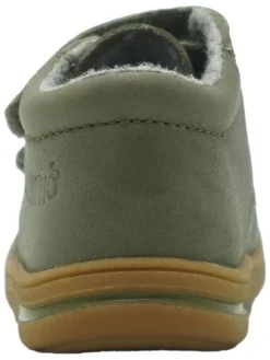 Leren loopleerschoenen groen