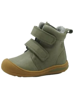 Leren loopleerschoenen groen