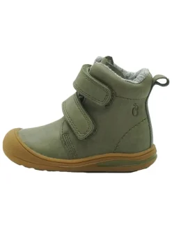 Leren loopleerschoenen groen