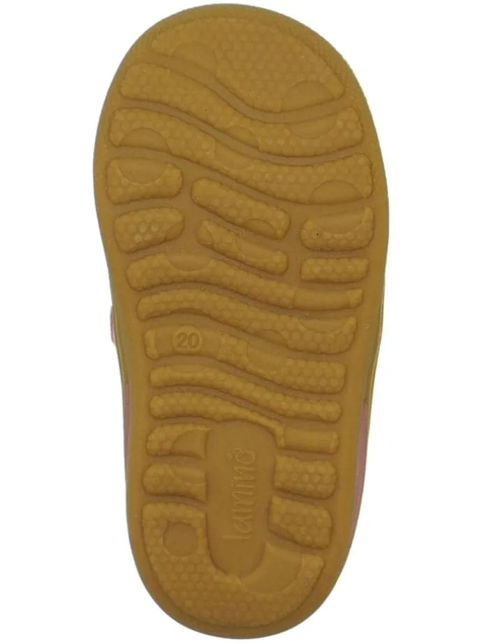 Leren loopleerschoenen lichtroze