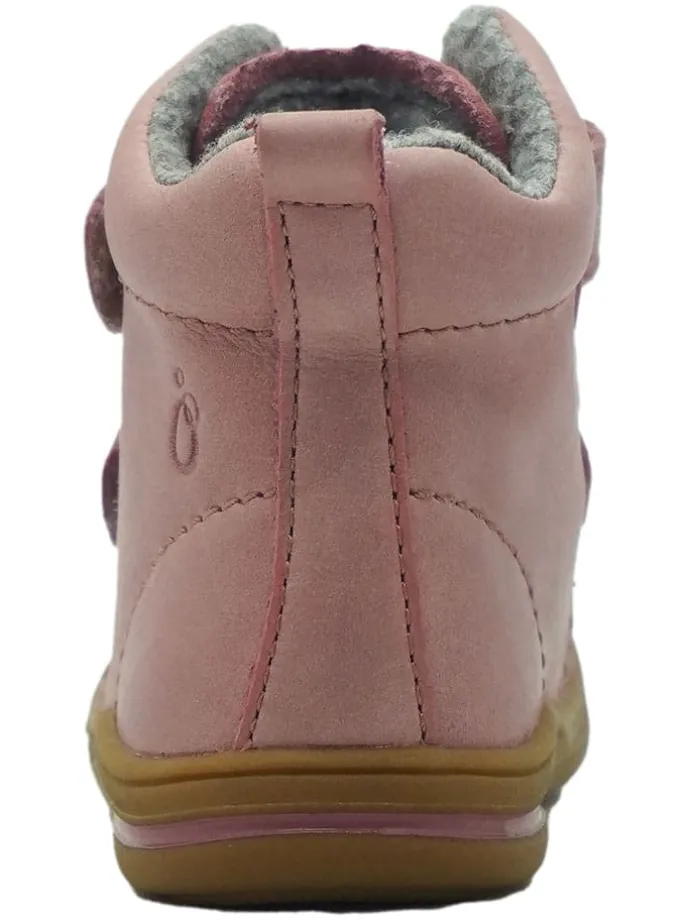 Leren loopleerschoenen lichtroze