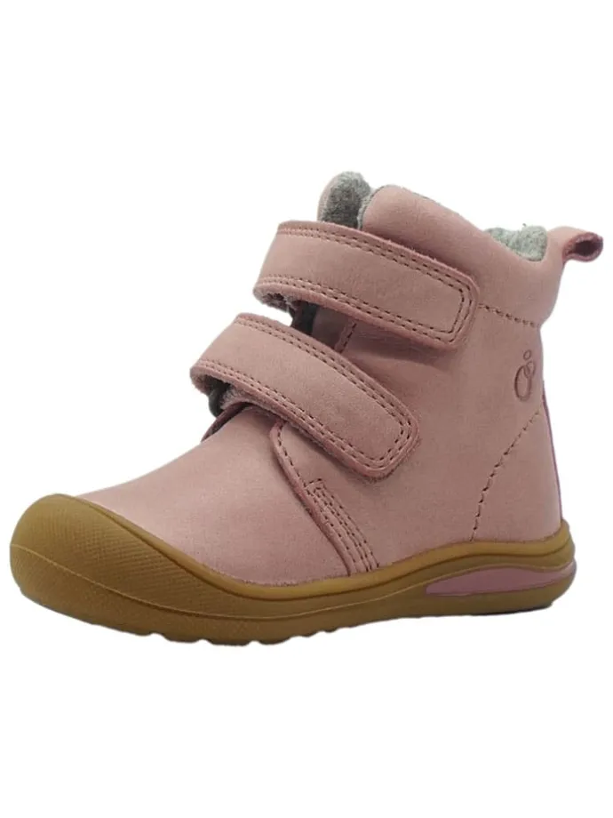 Leren loopleerschoenen lichtroze