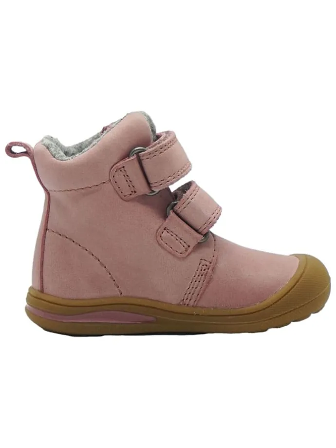 Leren loopleerschoenen lichtroze