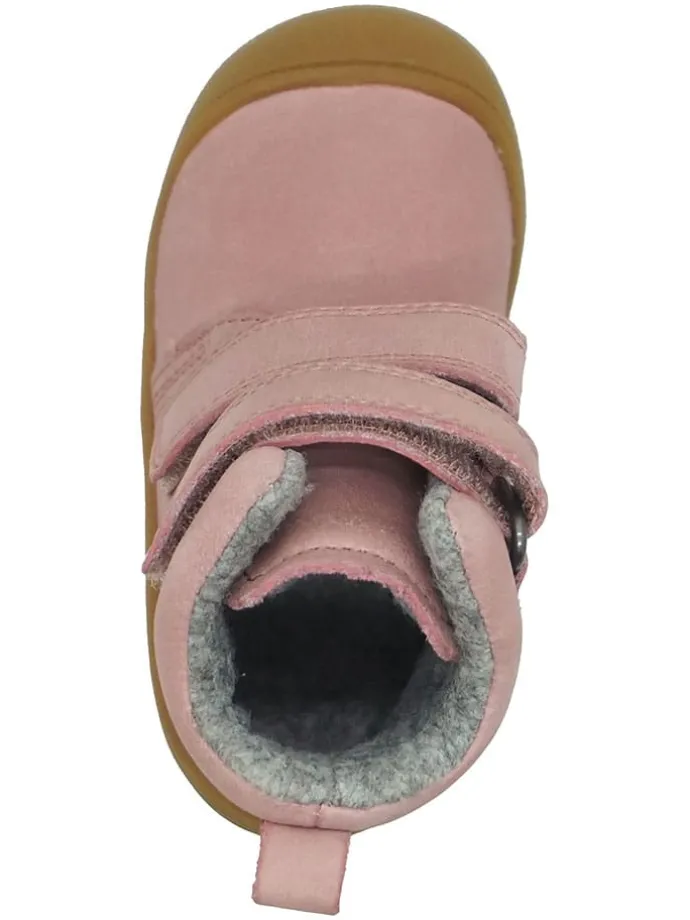 Leren loopleerschoenen lichtroze