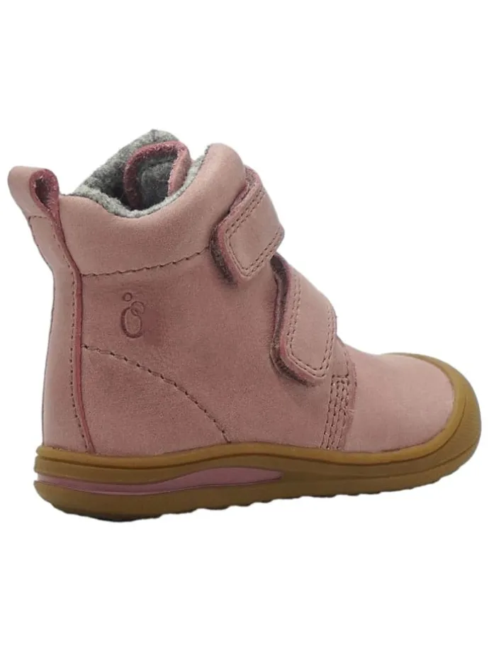 Leren loopleerschoenen lichtroze