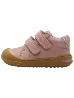 Leren loopleerschoenen lichtroze