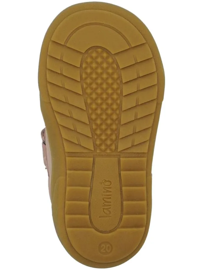 Leren loopleerschoenen lichtroze