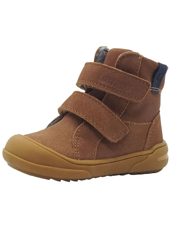 Leren loopleerschoenen lichtbruin