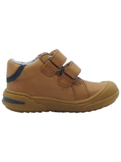 Leren loopleerschoenen lichtbruin