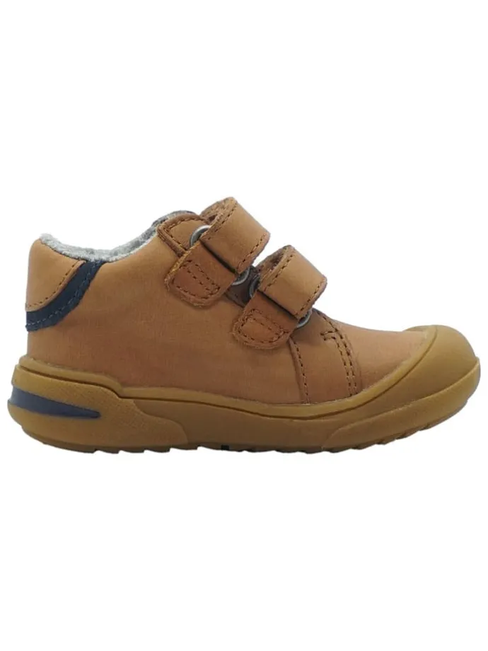 Leren loopleerschoenen lichtbruin