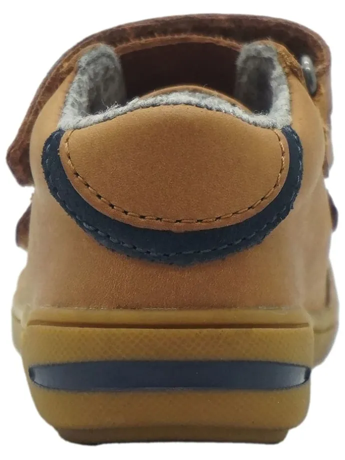 Leren loopleerschoenen lichtbruin