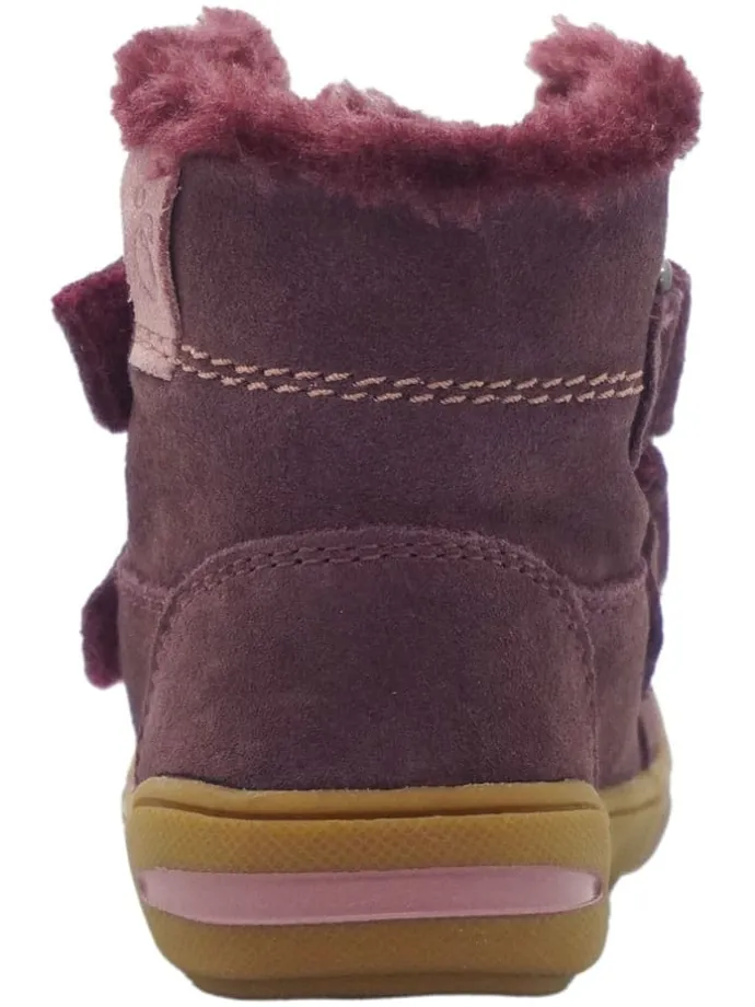 Leren loopleerschoenen paars
