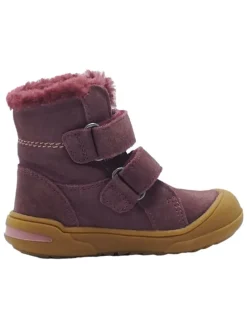Leren loopleerschoenen paars