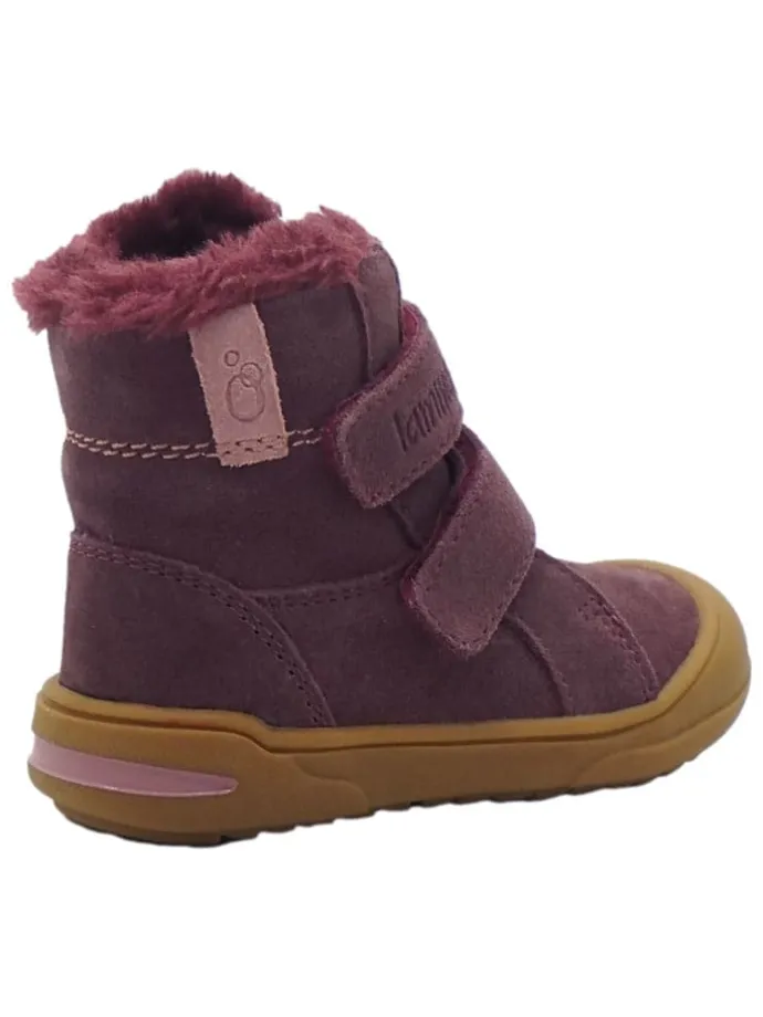 Leren loopleerschoenen paars