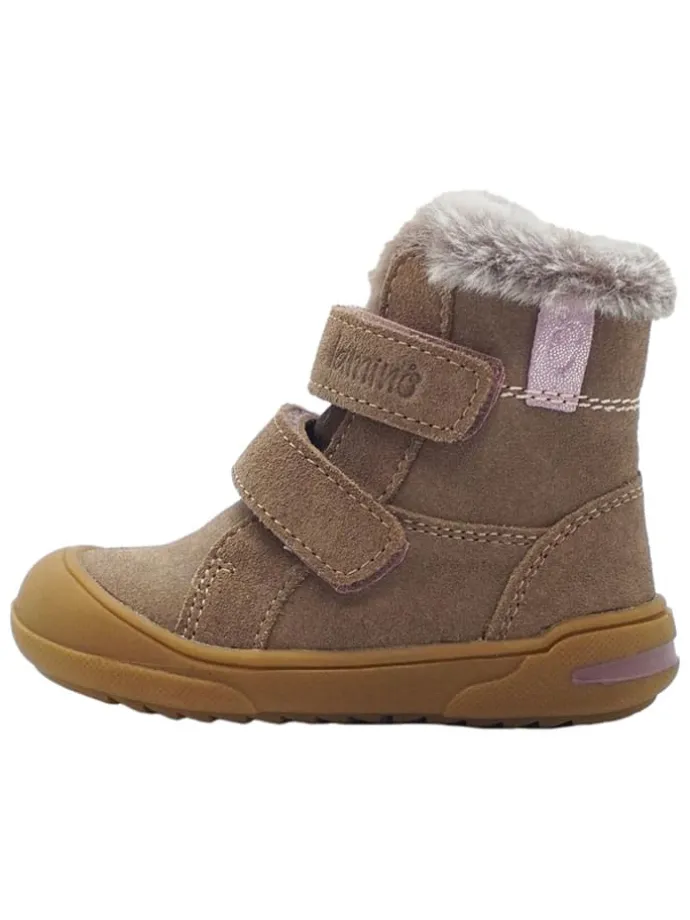 Leren loopleerschoenen paars
