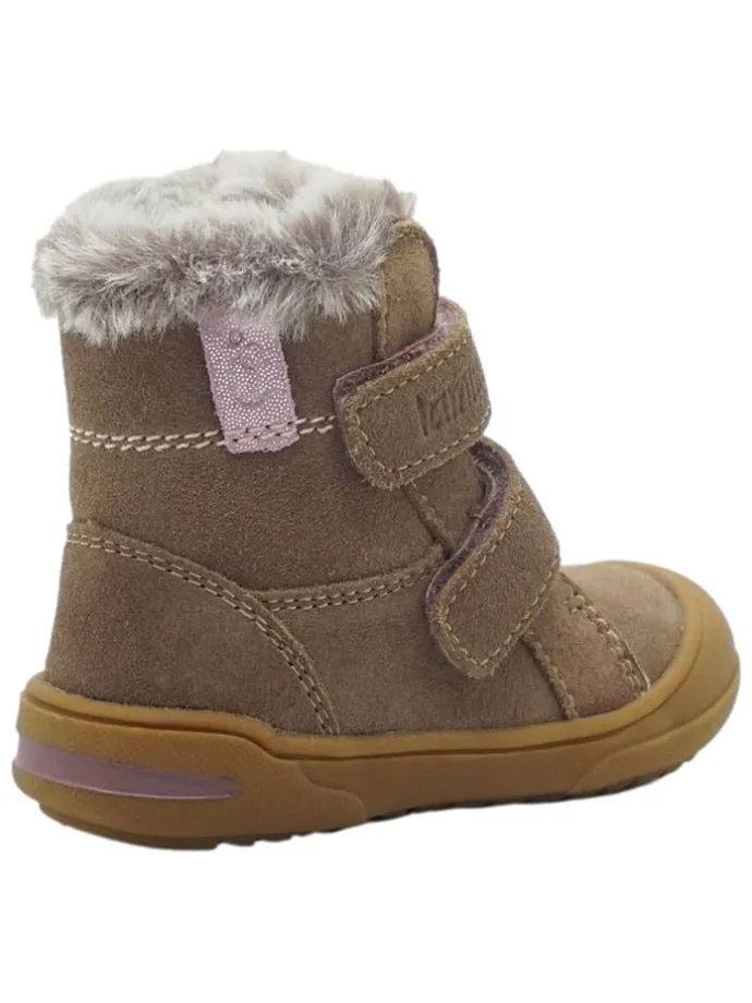 Leren loopleerschoenen paars