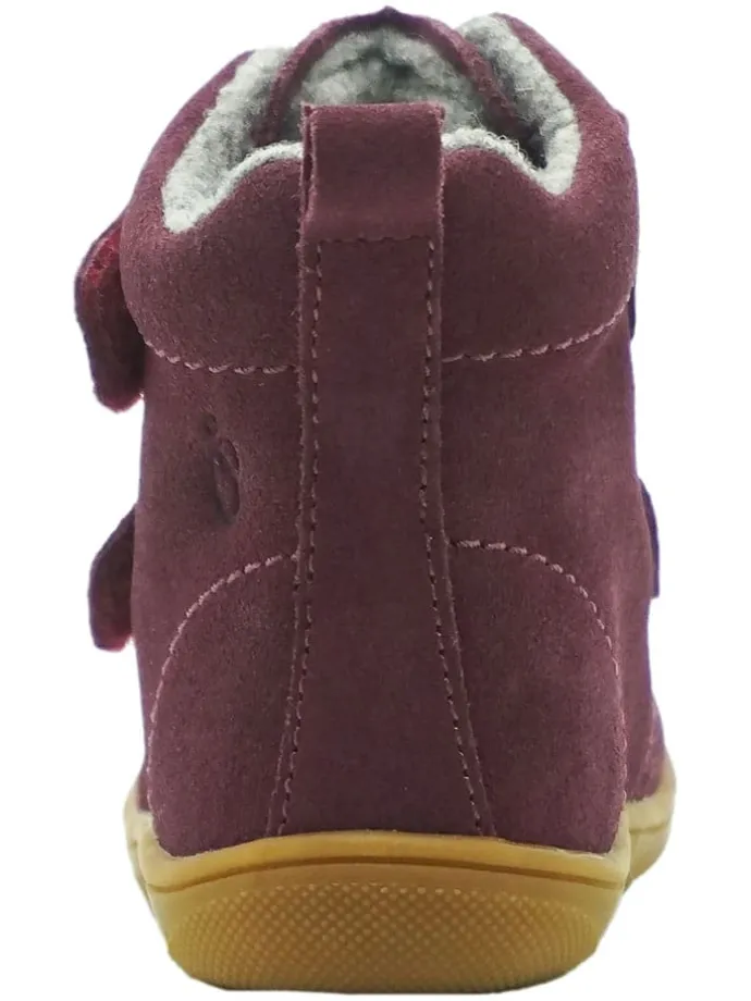 Leren loopleerschoenen rood