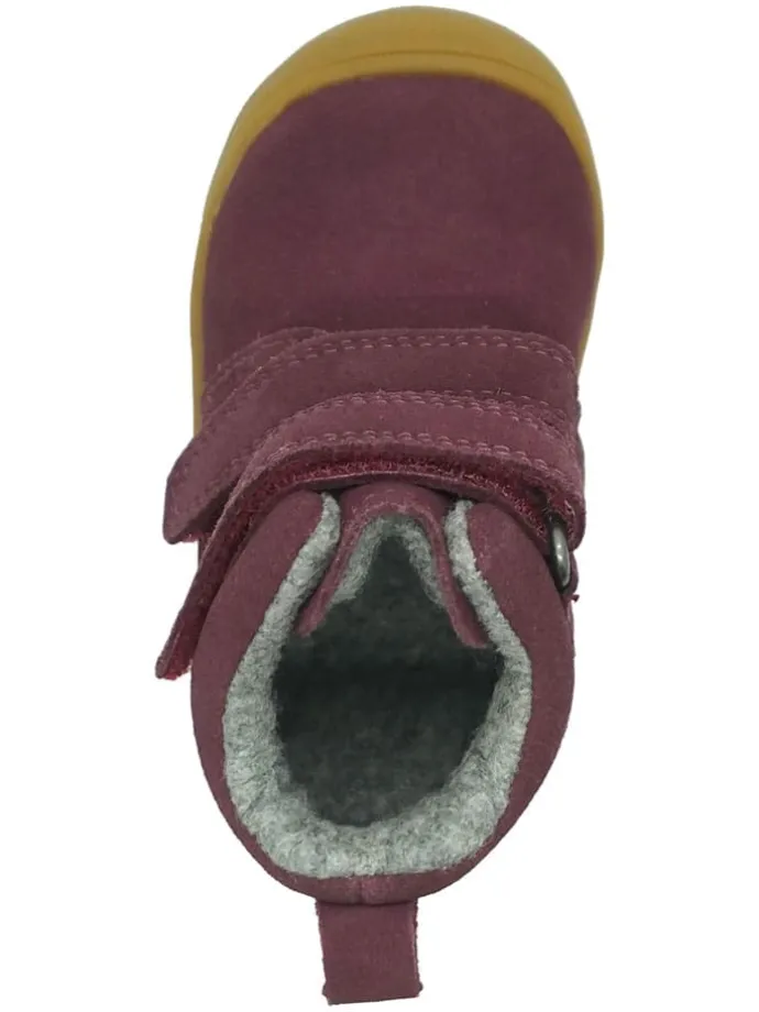 Leren loopleerschoenen rood