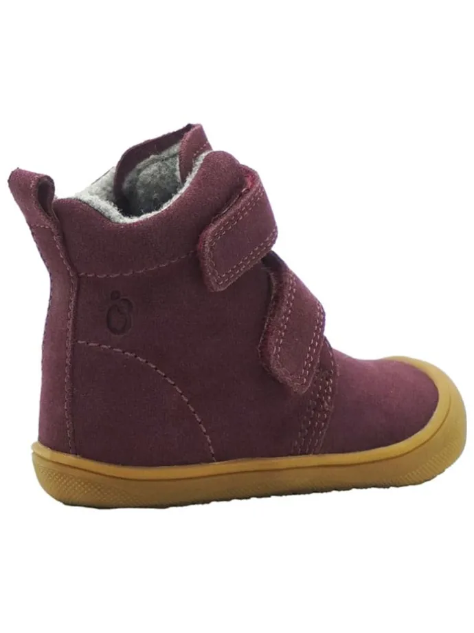 Leren loopleerschoenen rood