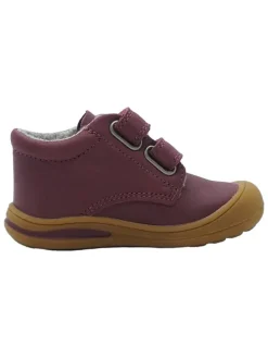 Leren loopleerschoenen rood
