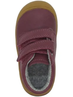 Leren loopleerschoenen rood