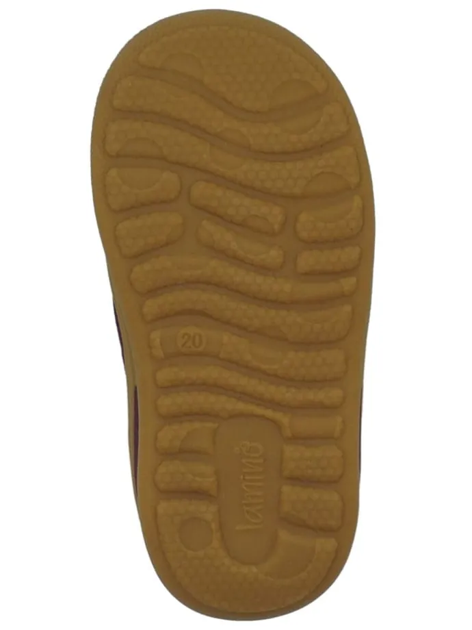 Leren loopleerschoenen rood