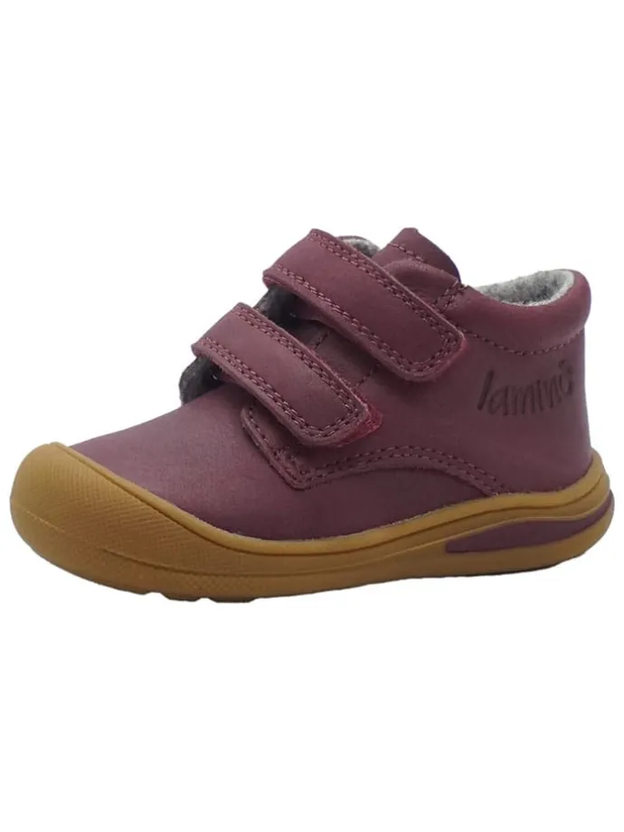 Leren loopleerschoenen rood