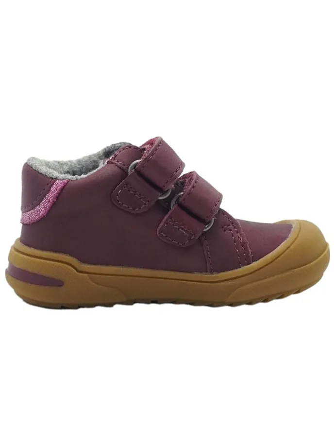 Leren loopleerschoenen rood